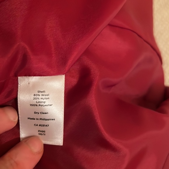 Talbots red coat - Picture 9 of 9